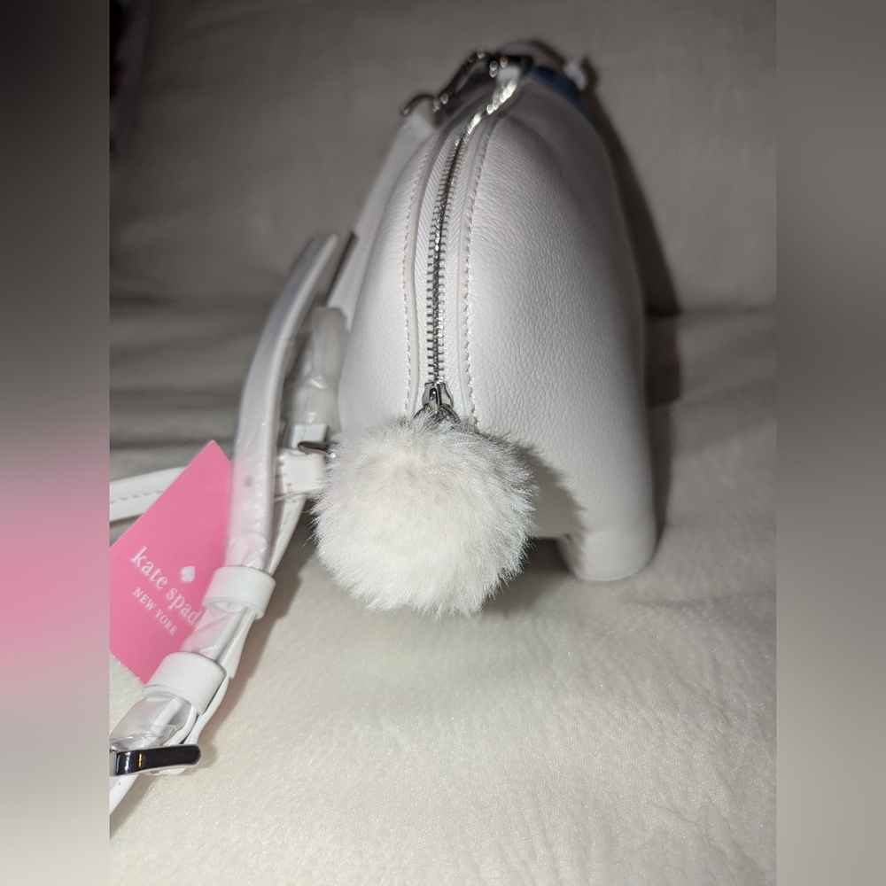 Kate Spade | Artic Friends White Leather Polar Bear Crossbody Handbag Purse NWT - Picture 5 of 9